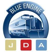 blue engine & jda logo image