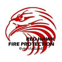 red hawk fire protection logo image