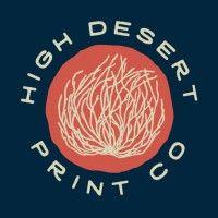 high desert print company logo image