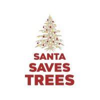 santa saves trees logo image