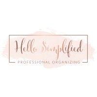 hello simplified professional organizing logo image