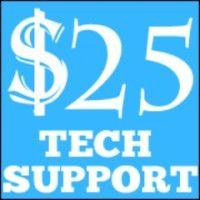 25 dollar support tech logo image