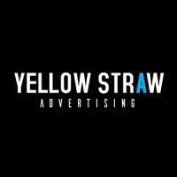 yellow straw advertising logo image