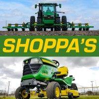 shoppa's + john deere logo image