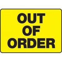 out of order