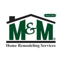 m&m home remodeling services logo image