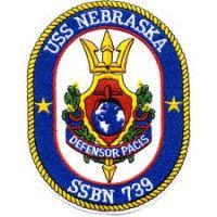 uss nebraska (ssbn-739) (blue) logo image