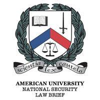 american university national security law brief logo image