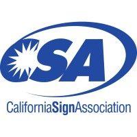 california sign association logo image