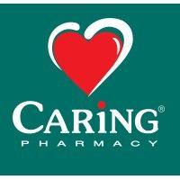 caring pharmacy retail management logo image