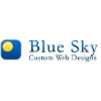 blue sky custom web designs logo image