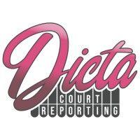 dicta court reporting inc. logo image