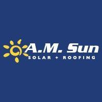 a.m. sun solar & roofing logo image