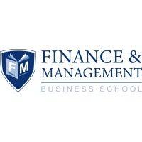 the finance and management business school logo image