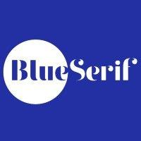 blue serif logo image