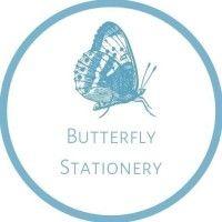 butterfly wedding stationery logo image