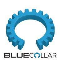 blue collar engineering and manufacturing logo image