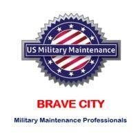 brave city military maintenance professionals logo image