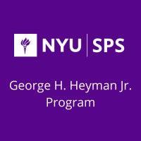 nyu sps george h. heyman jr. program for fundraising and philanthropy logo image