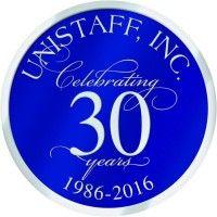 unistaff, inc. temporary staffing logo image