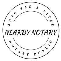 nearby notary llc - auto tag and title logo image