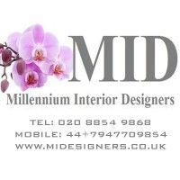 millennium interior designers logo image