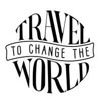 travel to change the world logo image