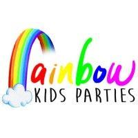 rainbow kids parties logo image