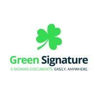 green signature logo image