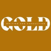 gold writing and consulting logo image