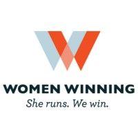 women winning logo image