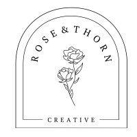 rose and thorn creative logo image