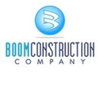 boom construction company logo image