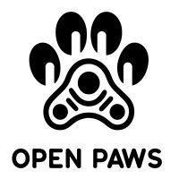 open paws logo image