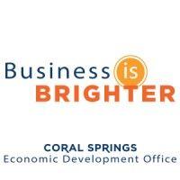 coral springs economic development office logo image