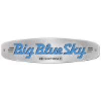 big blue sky advertising logo image