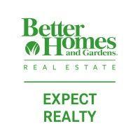 better homes and gardens real estate expect realty logo image