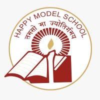 happy model school logo image