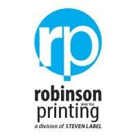 robinson printing, a division of steven label logo image