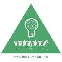 whaddayaknow? free pub trivia logo image