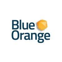 blue orange digital logo image