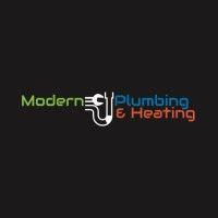 modern plumbing & heating logo image