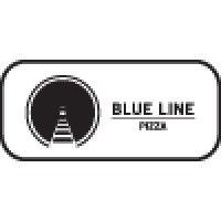 blue line pizza logo image