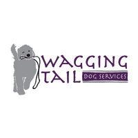 wagging tails dog services logo image