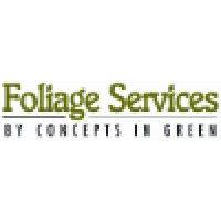 foliage services by concepts in green logo image