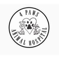 4 paws animal hospital logo image