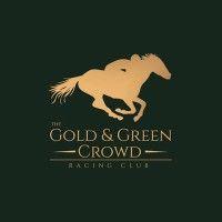 gold and green crowd ( crowd racing ) logo image