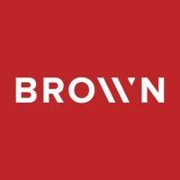 brown industrial construction logo image