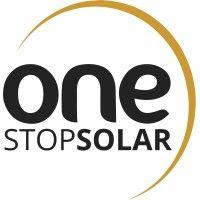 one stop solar logo image