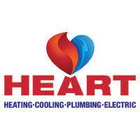 heart heating, cooling, plumbing & electric logo image